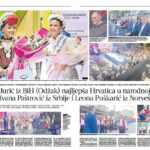 SUDIONICE 12.REVIJE TRADICIJSKE ODJEĆE I IZBORA NAJLJEPŠE HRVATICE U NARODNOJ NOŠNJI IZVAN RH U VEČERNJEM LISTU