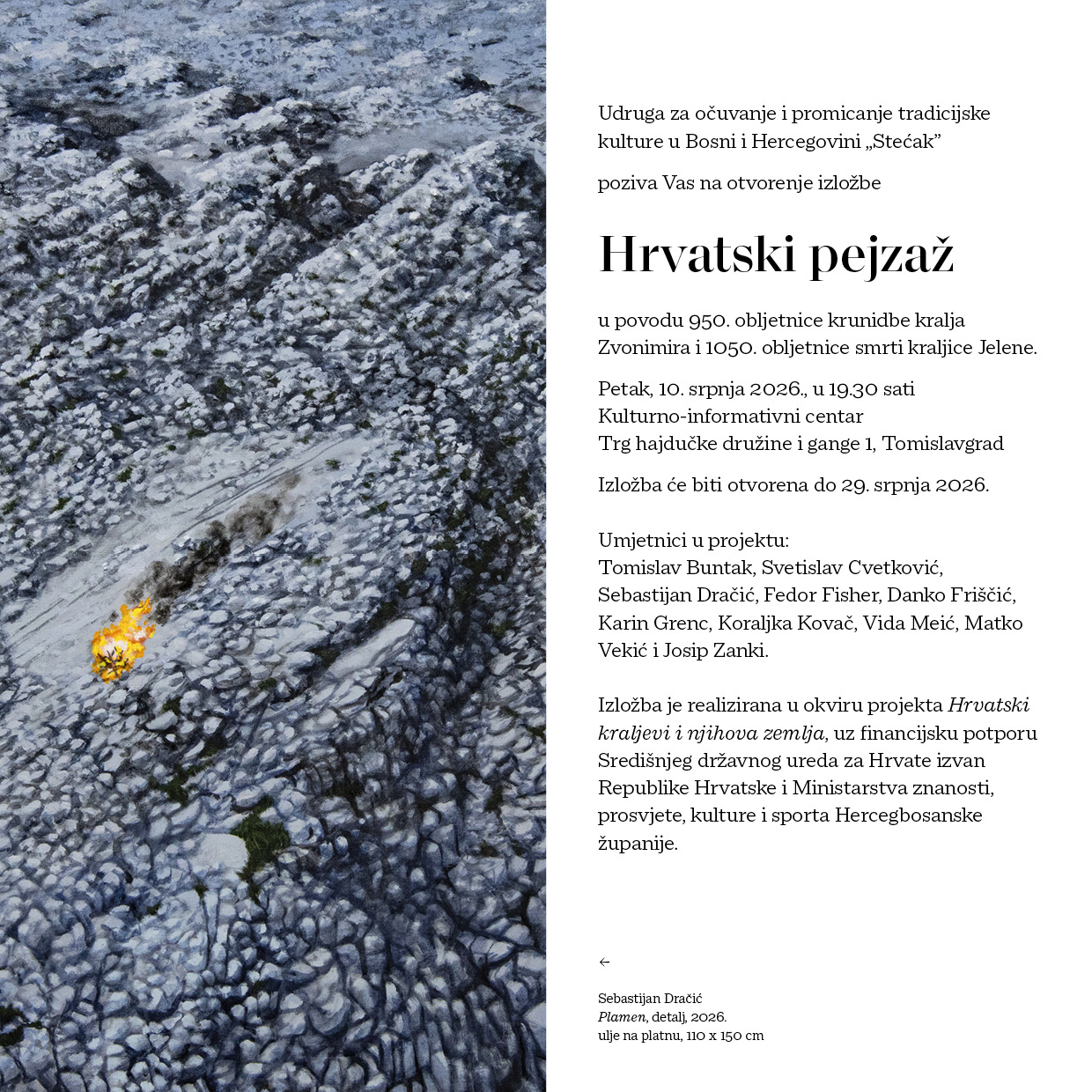 Pročitajte više o članku IZLOŽBA “HRVATSKI PEJZAŽ” – POZIV NA OTVORENJE